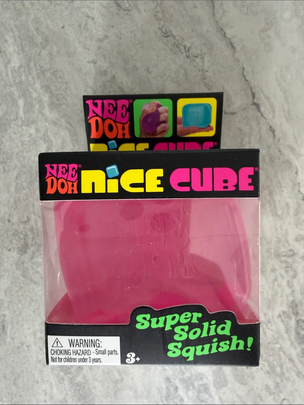 Nee Doh nice cube - pink - sealed